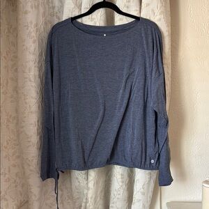 Apana Blue Long Sleeve Relaxed Women’s Exercise Tee